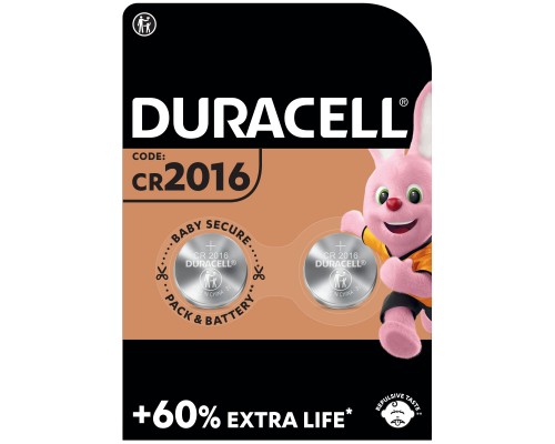 Батарейка Duracell CR 2016 / DL 2016 * 2 (5007667/5010969/5014810)