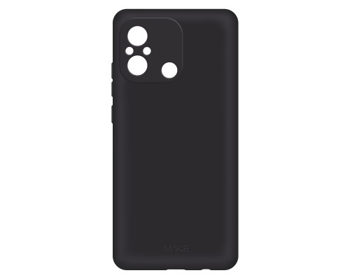 Чохол до мобільного телефона MAKE Xiaomi Redmi 12C Skin Black (MCS-XR12CBK)