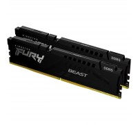 Модуль пам'яті для комп'ютера DDR5 64GB (2x32GB) 6000 MHz Beast Black XMP Kingston Fury (ex.HyperX) (KF560C40BBK2-64)