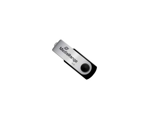 USB флеш накопичувач Mediarange 16GB Black/Silver USB 2.0 (MR910)