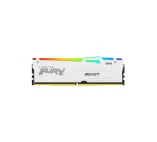 Модуль пам'яті для комп'ютера DDR5 32GB 6000 MHz Beast AM5 RGB White Kingston Fury (ex.HyperX) (KF560C36BWEA-32)