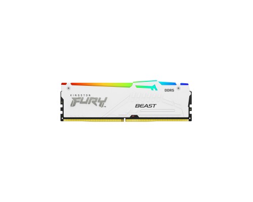 Модуль пам'яті для комп'ютера DDR5 32GB 6000 MHz Beast AM5 RGB White Kingston Fury (ex.HyperX) (KF560C36BWEA-32)