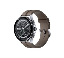 Смарт-годинник Xiaomi Watch 2 Pro Bluetooth Silver Case with Brown Leather Strap (1006733)