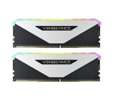 Модуль пам'яті для комп'ютера DDR4 32GB (2x16GB) 3600 MHz Vengeance RGB RT White Corsair (CMN32GX4M2Z3600C18W)