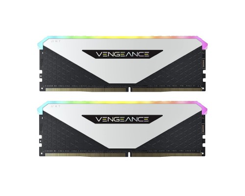 Модуль пам'яті для комп'ютера DDR4 32GB (2x16GB) 3600 MHz Vengeance RGB RT White Corsair (CMN32GX4M2Z3600C18W)