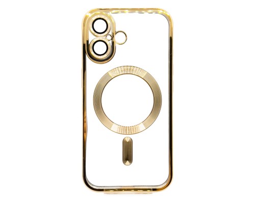 Чохол до мобільного телефона BeCover TPU Chrome Case (MagSafe) для Apple iPhone 16 Plus Gold (712076)