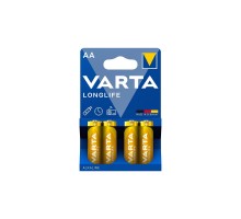 Батарейка Varta AA Longlife LR6 * 4 (04106101414)