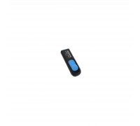 USB флеш накопичувач ADATA 64Gb UV128 black-blue USB 3.0 (AUV128-64G-RBE)