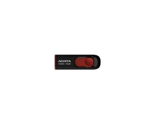 USB флеш накопичувач ADATA 16Gb C008 Black/Red USB 2.0 (AC008-16G-RKD)