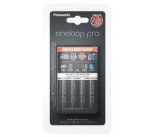 Зарядний пристрій для акумуляторів Panasonic Smart-Quick Charger+Eneloop Pro +4*AA 2500 mAh NI-MH (K-KJ55HCD40E)