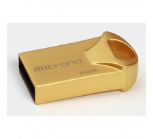 USB флеш накопичувач Mibrand 64GB Hawk Gold USB 2.0 (MI2.0/HA64M1G)