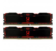 Модуль пам'яті для комп'ютера DDR4 16GB (2X8GB) 3200 MHz IRDM X Black Goodram (IR-X3200D464L16SA/16GDC)