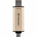 USB флеш накопичувач Transcend 128GB JetFlash 930 Gold-Black USB 3.2/Type-C (TS128GJF930C)