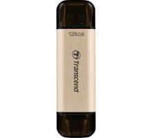 USB флеш накопичувач Transcend 128GB JetFlash 930 Gold-Black USB 3.2/Type-C (TS128GJF930C)