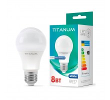 Лампочка TITANUM A60 8W E27 4100K (TLA6008274)