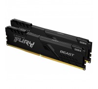 Модуль пам'яті для комп'ютера DDR4 32GB (2x16GB) 3200 MHz Fury Beast Black Kingston Fury (ex.HyperX) (KF432C16BBK2/32)