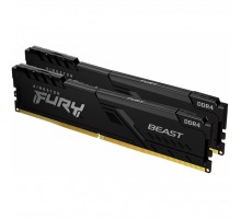 Модуль пам'яті для комп'ютера DDR4 32GB (2x16GB) 3200 MHz Fury Beast Black Kingston Fury (ex.HyperX) (KF432C16BBK2/32)