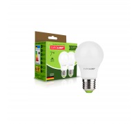 Лампочка Eurolamp LED A60 7W E27 3000K 220V акция 1+1 (MLP-LED-A60-07272(E))