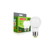 Лампочка Eurolamp LED A60 7W E27 4000K 220V акция 1+1 (MLP-LED-A60-07274(E))