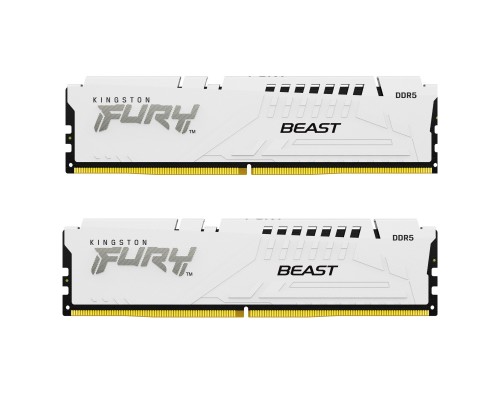 Модуль пам'яті для комп'ютера DDR5 32GB (2x16GB) 5600 MHz Beast White Kingston Fury (ex.HyperX) (KF556C36BWEK2-32)