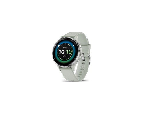 Смарт-годинник Garmin Venu 3S, Sage Gray + Passivated, GPS (010-02785-01)