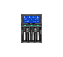 Зарядний пристрій для акумуляторів PowerPlant PP-A4 (Ni-MH,Cd,Li-ion,LiFePO4 / input AC 100V-240V DC 12V) (AA620173)