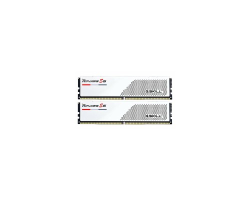 Модуль пам'яті для комп'ютера DDR5 32GB (2x16GB) 5600 MHz Ripjaws S5 White G.Skill (F5-5600J3636C16GX2-RS5W)