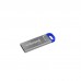 USB флеш накопичувач Wibrand 64GB Falcon Silver-Blue USB 2.0 (WI2.0/FA64U7U)