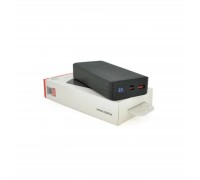 Батарея універсальна XO 20000mAh, PD/20W, QC/18W, Lightning, Type-C, USB, black (XO-PR144B)