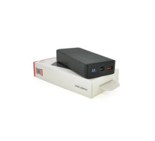 Батарея універсальна XO 20000mAh, PD/20W, QC/18W, Lightning, Type-C, USB, black (XO-PR144B)