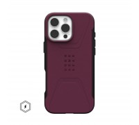 Чохол до мобільного телефона UAG iPhone 16 Pro Max Civilian Magsafe Bordeaux (114445119049)