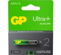 Батарейка Gp AAA LR03 Ultra Plus Alcaline * 2 (24AUP21-SB2 / 4891199218163)