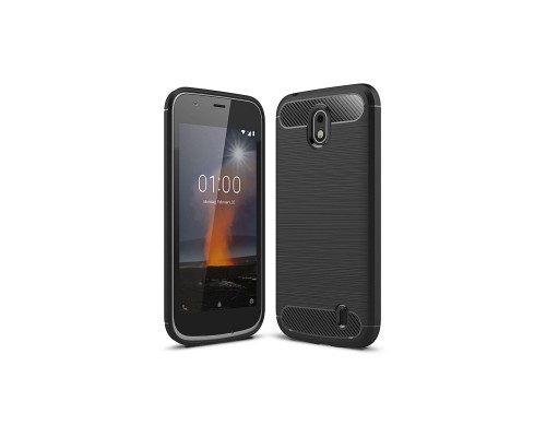 Чохол до мобільного телефона Laudtec для Nokia 1 Carbon Fiber (Black) (LT-N1B)