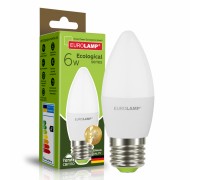 Лампочка Eurolamp LED CL 6W E27 3000K 220V (LED-CL-06273(P))