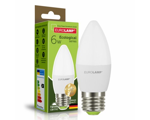 Лампочка Eurolamp LED CL 6W E27 3000K 220V (LED-CL-06273(P))