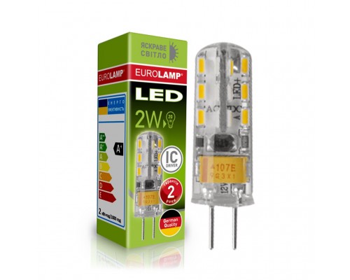 Лампочка Eurolamp LED силикон G4 2W 4000K 220V (LED-G4-0240(220))