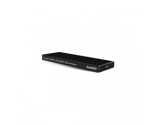 Кишеня зовнішня Maiwo M.2 SSD (NGFF) SATA USB3.1 GEN2 Type-C al. (K16NC black)