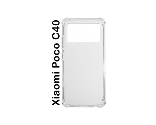 Чохол до мобільного телефона BeCover Anti-Shock Poco C40 Clear (707890)