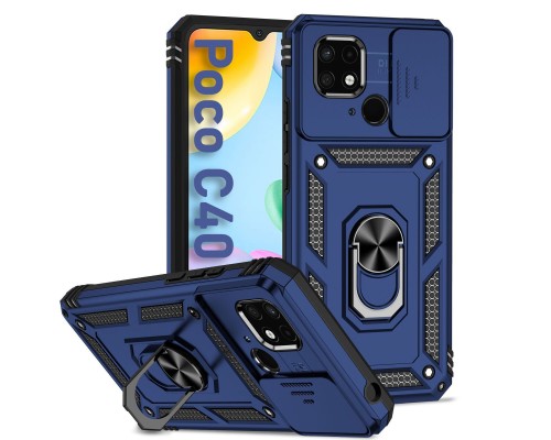 Чохол до мобільного телефона BeCover Military Poco C40 Blue (708203)