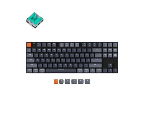 Клавіатура Keychron K1SE 87 Key Optical Mint RGB Hot-Swap Wireless UA Black (K1SEE5_KEYCHRON)