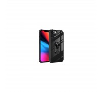 Чохол до мобільного телефона Drobak Magnetic Ring Case with Airbag Apple iPhone 12 Pro Max Black (707018)