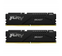 Модуль пам'яті для комп'ютера DDR5 16GB (2x8GB) 5200 MHz Beast Black Kingston Fury (ex.HyperX) (KF552C36BBEK2-16)