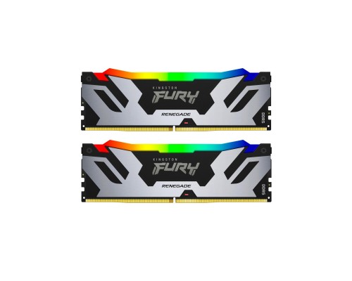 Модуль пам'яті для комп'ютера DDR5 48GB (2x24GB) 7200 MHz Renegade RGB XMP Kingston Fury (ex.HyperX) (KF572C38RSAK2-48)