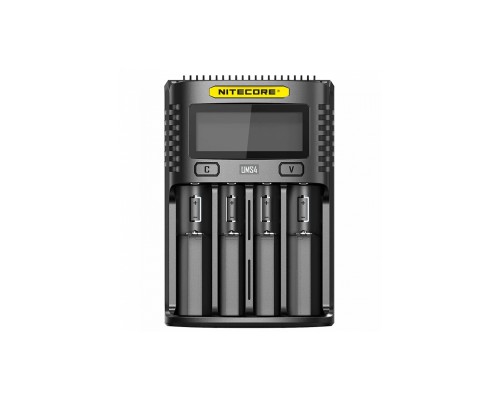 Зарядний пристрій для акумуляторів Nitecore Digicharger UMS4 (4 channels, LCD, Li-ion, IMR, Ni-Mh, Ni-Cd, 4A) (UMS4)