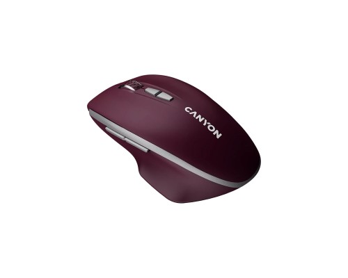 Мишка Canyon MW-21 Wireless Blue LED Burgundy (CNS-CMSW21BR)