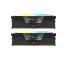 Модуль пам'яті для комп'ютера DDR5 32GB (2x16GB) 5600 MHz Vengeance RGB Black Corsair (CMH32GX5M2B5600C40K)