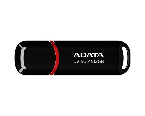 USB флеш накопичувач ADATA 512GB UV150 Black USB 3.2 (AUV150-512G-RBK)