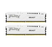 Модуль пам'яті для комп'ютера DDR5 64GB (2x32GB) 6400 MHz Beast White EXPO Kingston Fury (ex.HyperX) (KF564C32BWEK2-64)