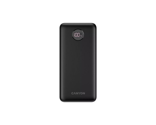 Батарея універсальна Canyon PB-2002 20000mAh, PD/20W, QC/3.0, Black (CNE-CPB2002B)