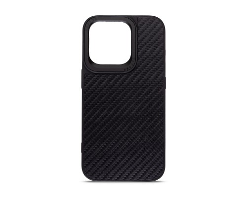 Чохол до мобільного телефона Harder Carbon Pattern Apple iPhone 14 Pro Black (ARM76779)